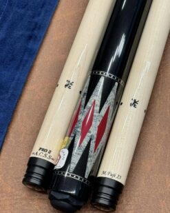 MUSASHI 3C PS-14 Gray Curly with Juma/red Coral Inlay