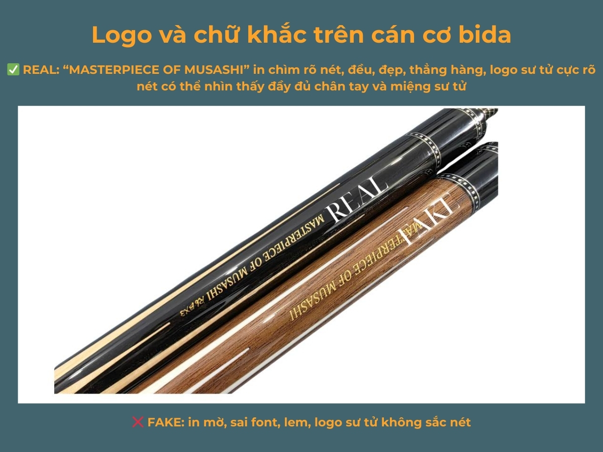 Gốc cảnh báo: Cơ bida Musashi fake đang tràn về Việt Nam 4